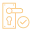 Door handle icon representing doors and windows inspection