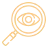 Magnifying glass icon representing cosmetic condition inspection